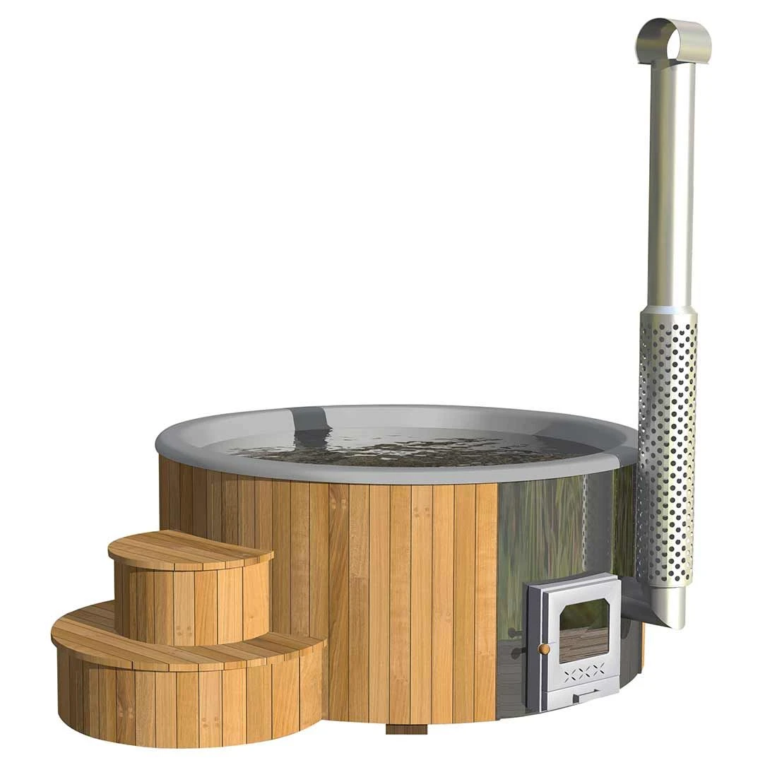 Wolff Finnhaus Hot Tub Grau 1 Wolff Finnhaus Hot Tub Grau