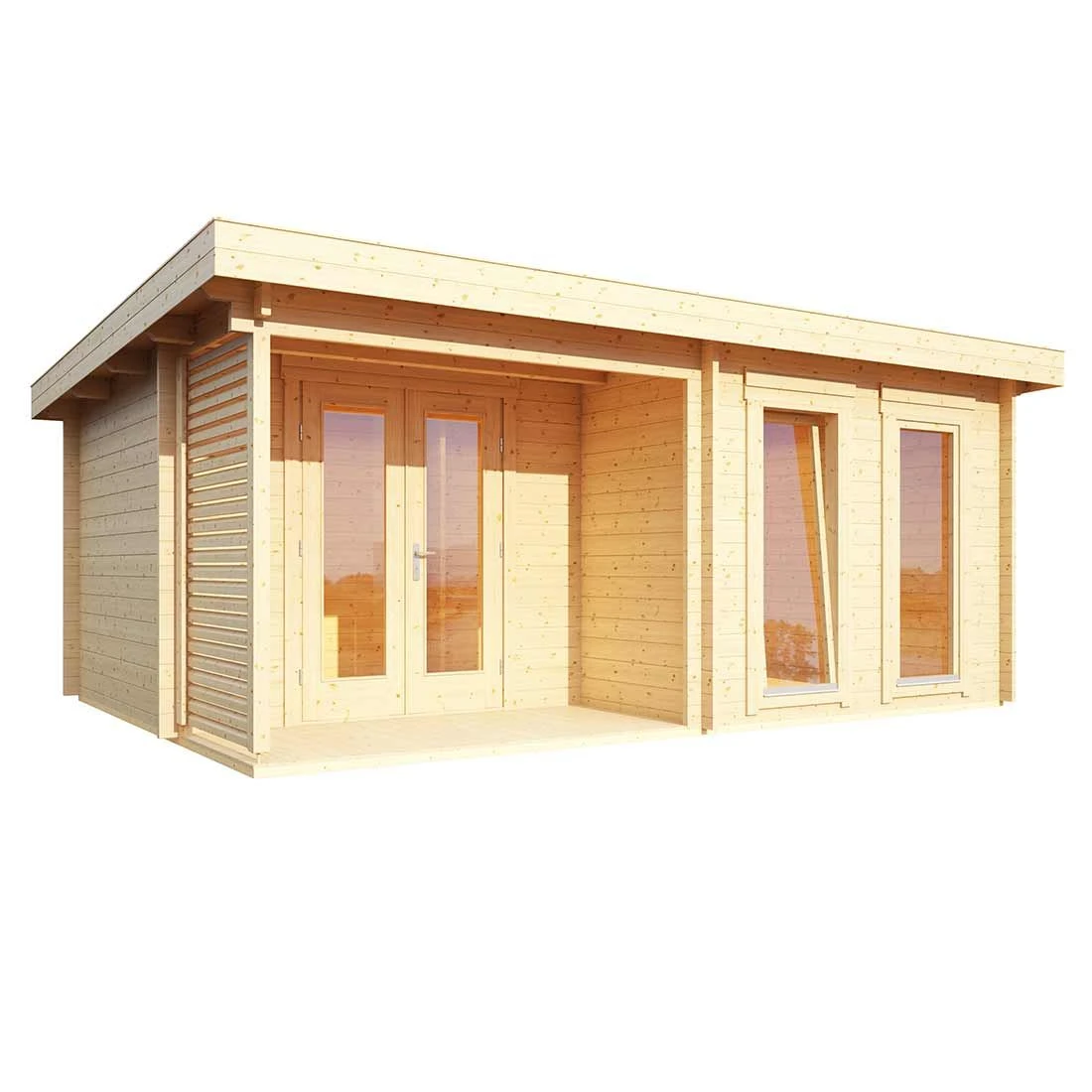 Wolff Finnhaus Cordoba Modern Gartenhaus Natur 1 Wolff Finnhaus Cordoba Modern Gartenhaus Natur