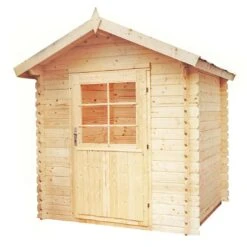 Wolff Finnhaus Max 28 Gartenhaus 180x180cm Mit Einzeltür Natur