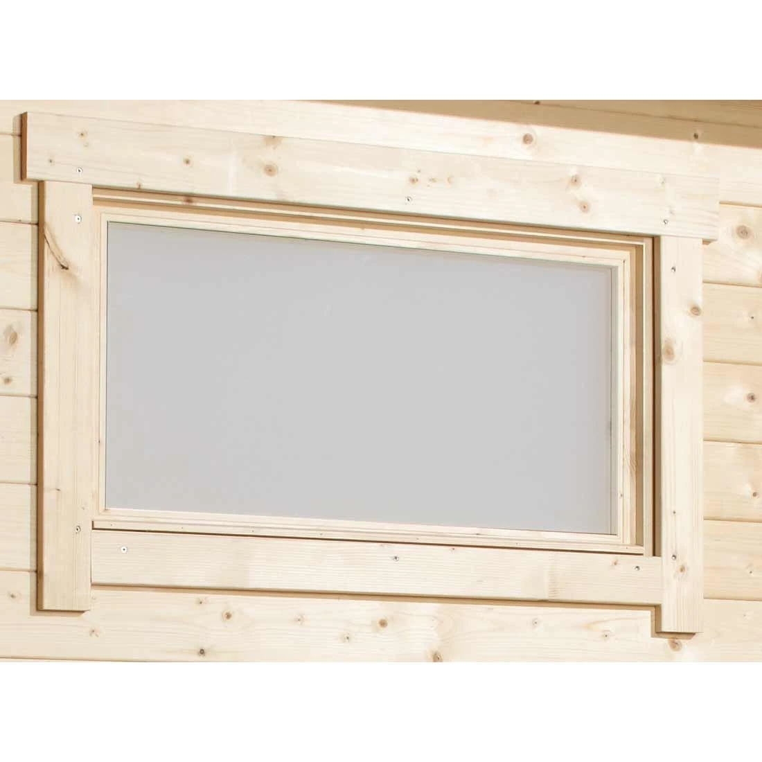 Wolff Finnhaus Metz C Gartenhaus 400x300cm Milchglas-Doppeltür + 2 Fenster Natur 2 Wolff Finnhaus Metz C Gartenhaus 400x300cm Milchglas-Doppeltür + 2 Fenster Natur – Bild 2