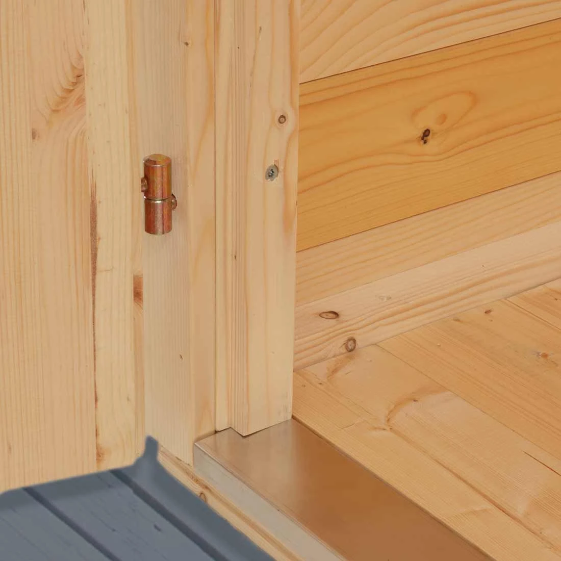 Wolff Finnhaus Premium Geräteschrank 20-A 84x84cm + Einzeltür Natur 3 Wolff Finnhaus Premium Geräteschrank 20-A 84x84cm + Einzeltür Natur – Bild 3