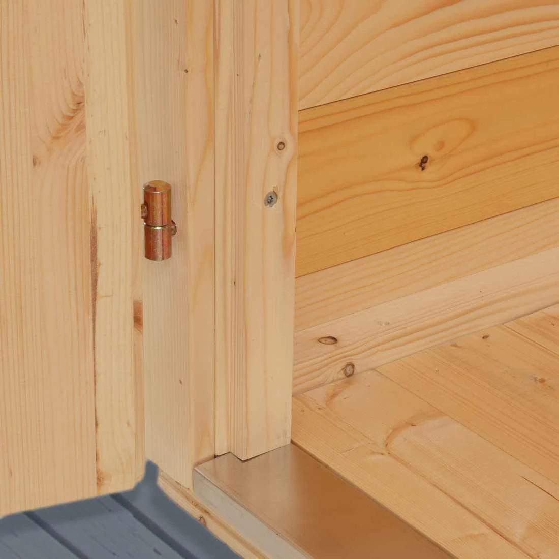 Wolff Finnhaus Geräteschrank Mit Doppeltür Natur 3 Wolff Finnhaus Geräteschrank Mit Doppeltür Natur – Bild 3