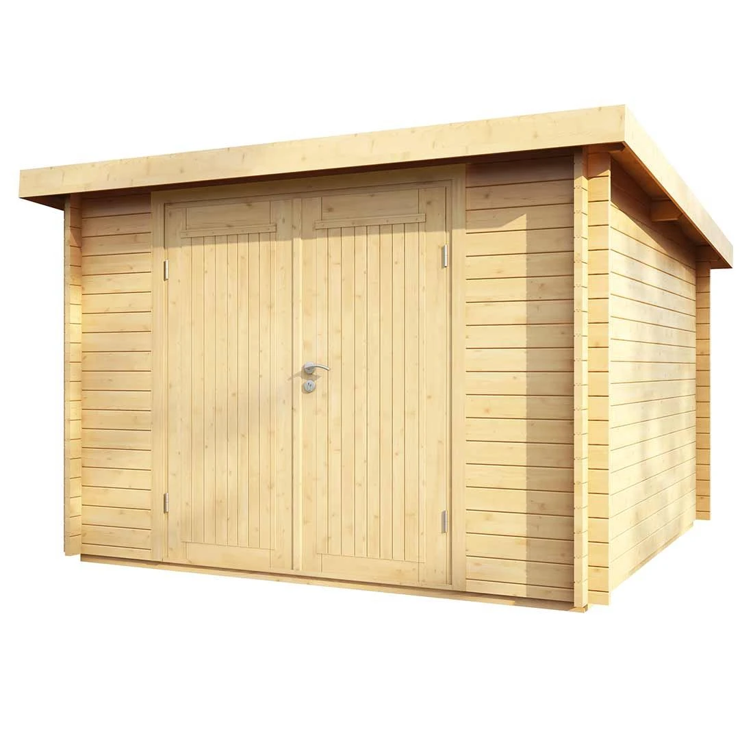 Wolff Finnhaus Pulti 34-B Typ 1 Gartenhaus 300x240cm+Vollholztür Natur 1 Wolff Finnhaus Pulti 34-B Typ 1 Gartenhaus 300x240cm+Vollholztür Natur