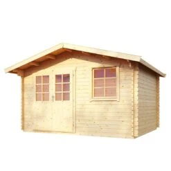 Wolff Finnhaus Reims Gartenhaus 390x300cm Mit Doppeltür Natur