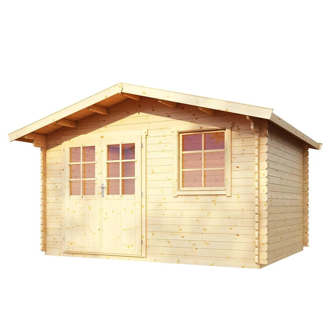 Wolff Finnhaus Reims Gartenhaus 390x300cm Mit Doppeltür Natur 1 Wolff Finnhaus Reims Gartenhaus 390x300cm Mit Doppeltür Natur