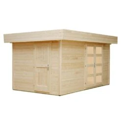 Wolff Finnhaus Varianta 40 2-Raum Gartenhaus 400x250cm Natur