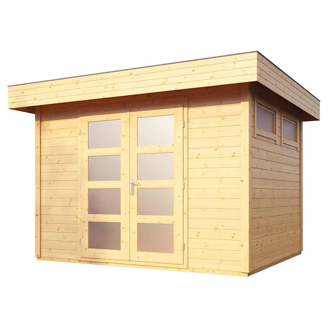 Wolff Finnhaus Varianta B Basic Gartenhaus 300x250cm + Doppeltür Natur 1 Wolff Finnhaus Varianta B Basic Gartenhaus 300x250cm + Doppeltür Natur