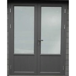 Wolff Finnhaus WPC-Trend B+ Gartenhaus 444x187cm+Anbau 200cm Grau -Deutschland Wellness Gart Verkaufs-Shop wolff finnhaus wpc trend b gartenhaus 444x187cm anbau 200cm 1404791 3